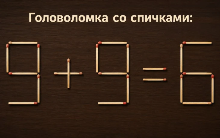 Головоломка со спичками: эту задачку решат далеко не все