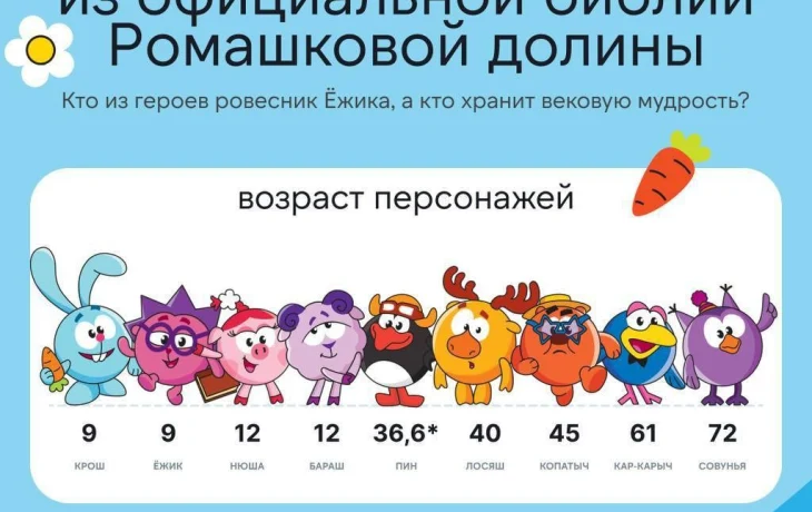 Крош, Ёжик, Нюша и другие: сколько лет культовым персонажам «Смешариков»? Крош, Ёжик, Нюша и другие: сколько лет культовым персонажам «Смешариков»?
